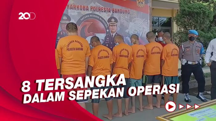 8 Tersangka Kasus Narkoba di Bandung Diringkus, Incar Pelajar Anak-anak