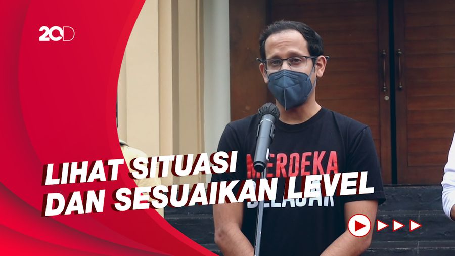 Nadiem Makarim: Jika PPKM Level 4 Artinya PTM Dihentikan