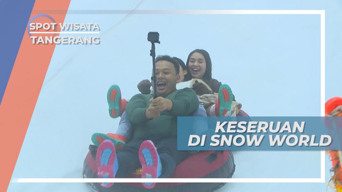 Serunya Bermain Perosotan di Snow Word, Tangerang