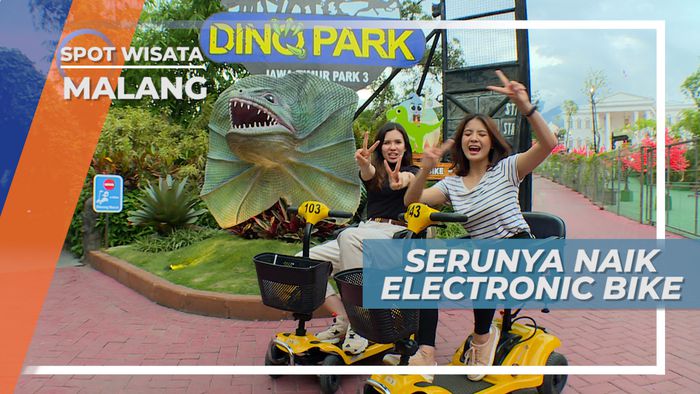 Serunya Mengelilingi Luas Jatim Park Dengan Naik Electronic Bike, Malang