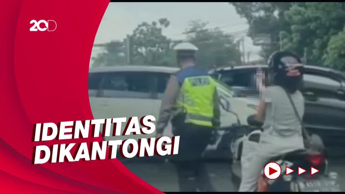Terungkap Identitas Pemotor Wanita yang Acungkan Jari Tengah ke Polisi