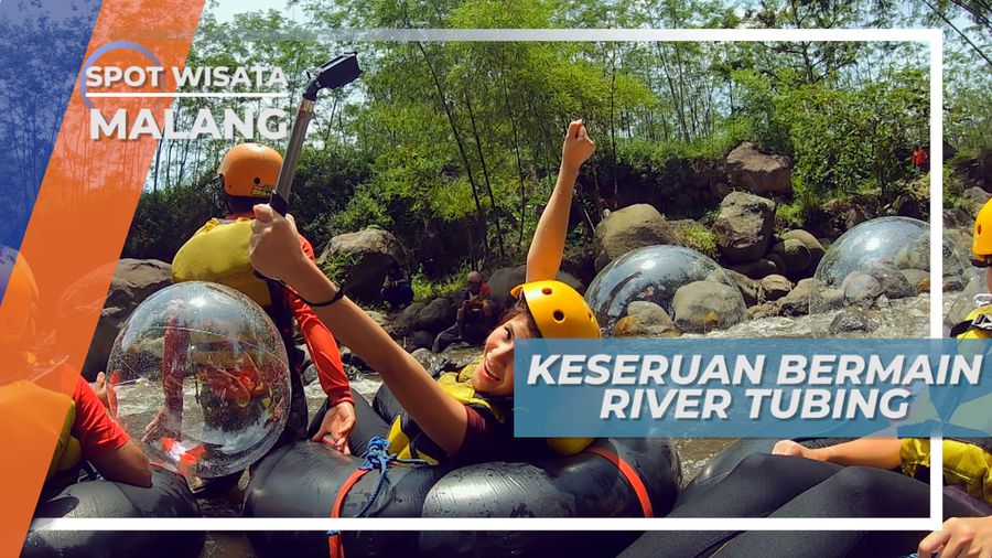Serunya Bermain River Tubing, Hanyut di Arus Deras Poncokusumo Malang