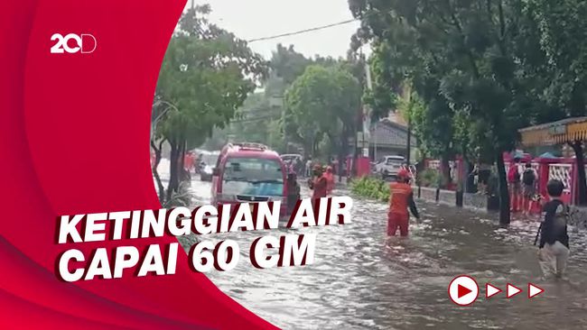 Hujan Deras, Jalan Tanjung Duren Raya Jakbar Banjir