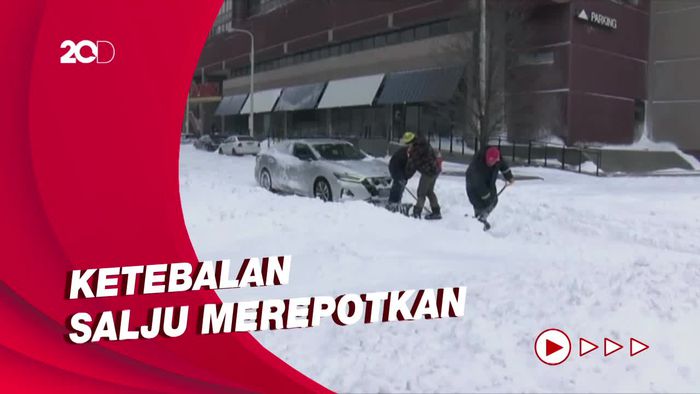 Warga Pantai Timur AS Direpotkan Badai Salju