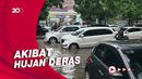 Hujan Deras Mengguyur, Jalan di Depan PN Jakarta Pusat Banjir!