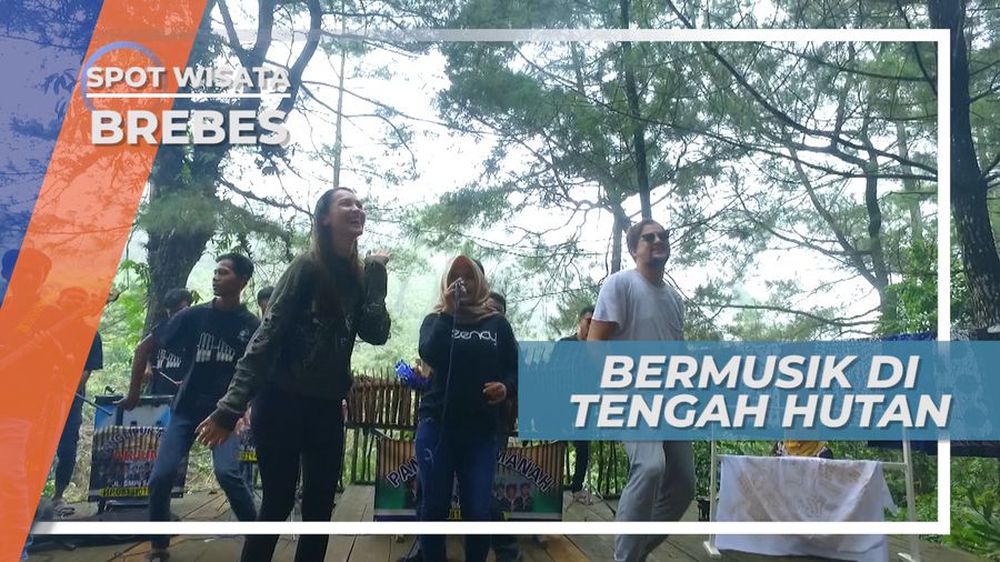 Sensasi Berjoget Menikmati Alunan Musik di Tengah Hutan, Brebes