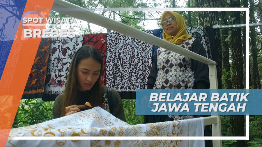 Mencoba Belajar Membatik Dengan Motif Khas Jawa Tengah, Brebes