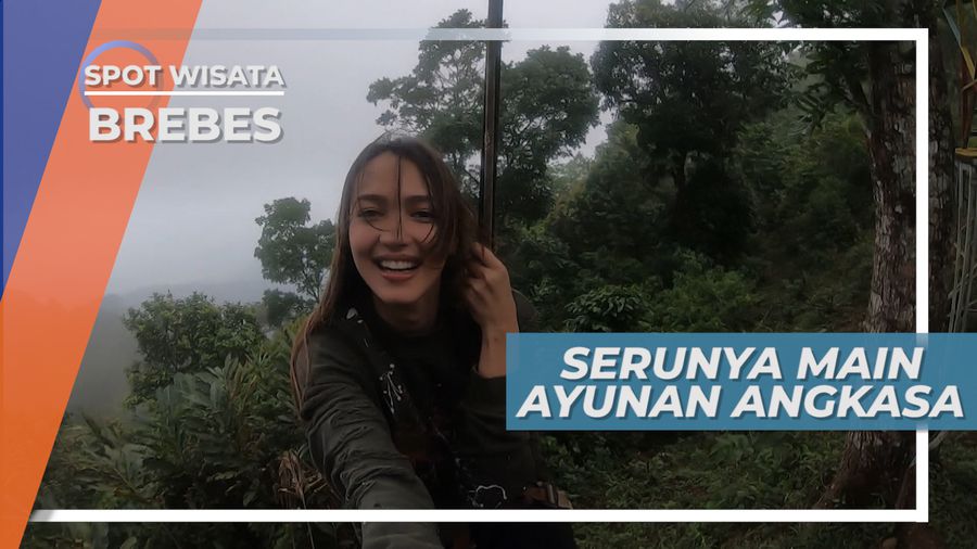 Serunya Bermain Ayunan Angkasa, Serasa Melayang-layang di Udara, Brebes
