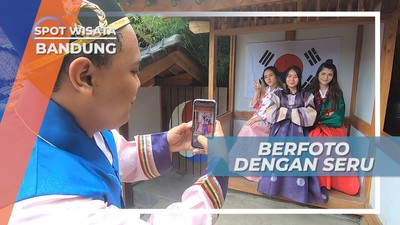 Cekrak-cekrek Pose Seru Dengan Memakai Hanbok Ala Negeri Gingseng, Bandung