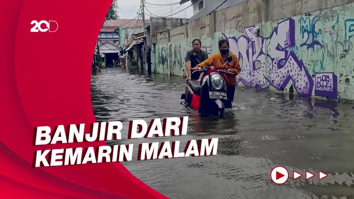Penampakan Banjir di Cengkareng yang Belum Juga Surut