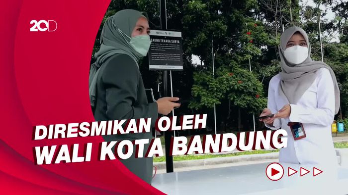 Saung Tenaga Surya Ditempatkan di Sejumlah Taman Kota Bandung