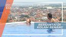 Menikmati Panorama Kota Bandung Pagi Hari dari Tepi Kolam