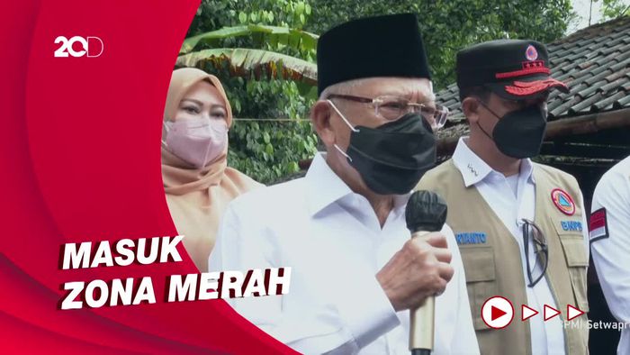 Tinjau Lokasi Gempa Pandeglang, Maruf Amin Tawarkan Relokasi 