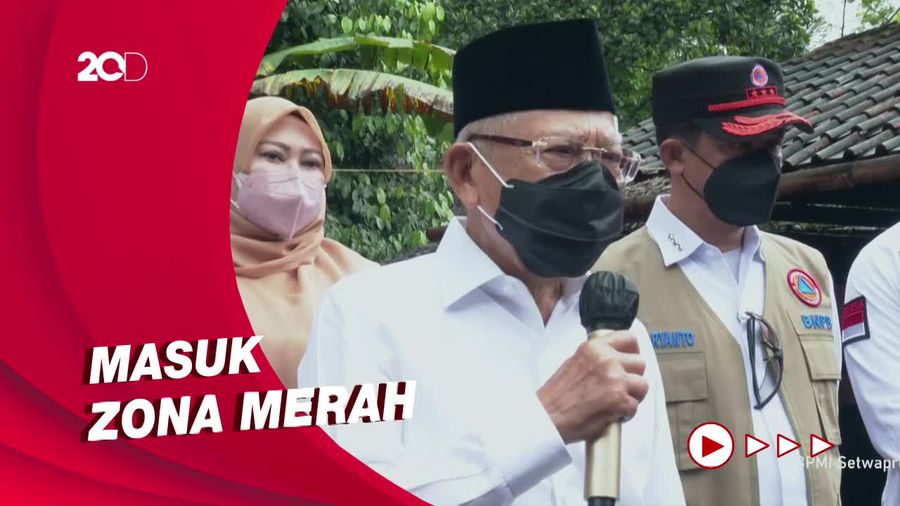 Tinjau Lokasi Gempa Pandeglang, Maruf Amin Tawarkan Relokasi 