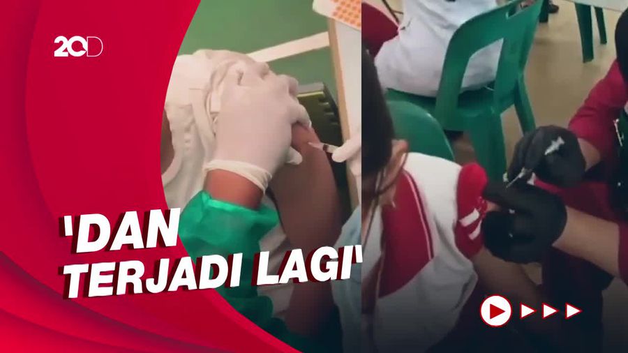 Waduh! Viral Nakes Suntikan Vaksin Covid-19 Kosong ke Siswa SD di Medan