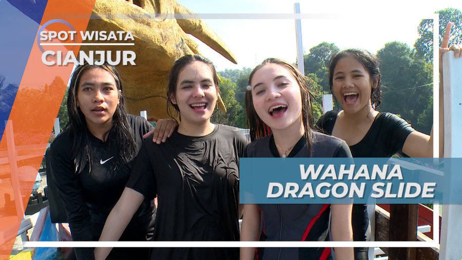 Byurrr, Serunya Berputar-putar Meluncur di Wahana Dragon Slide, Cianjur
