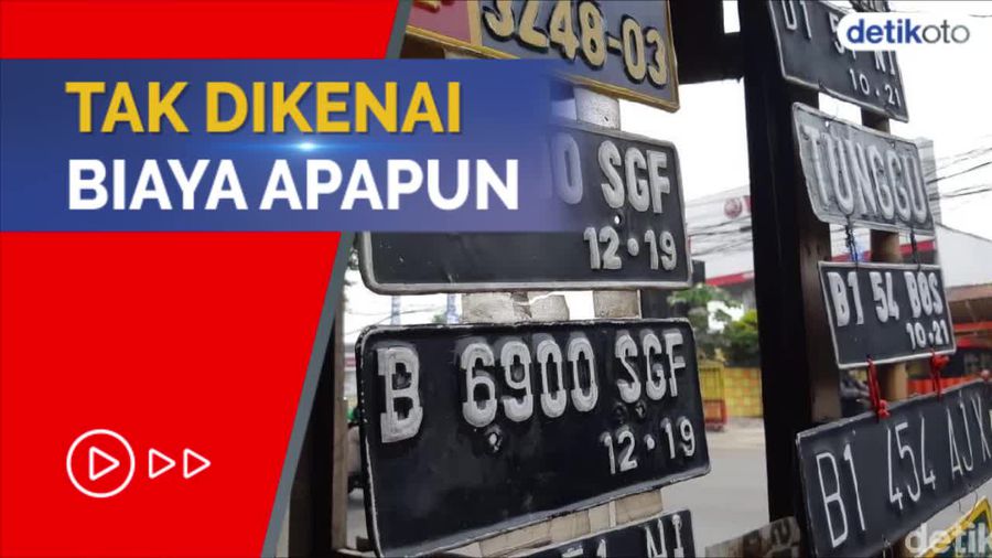 Pelat Nomor Putih dengan Chip RFID Berlaku Mulai 2022
