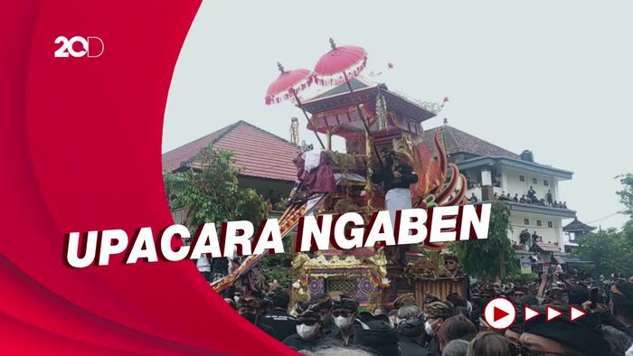 Potret Warga Bali Tumpah Ruah saat Ngaben Raja Pemecutan XI