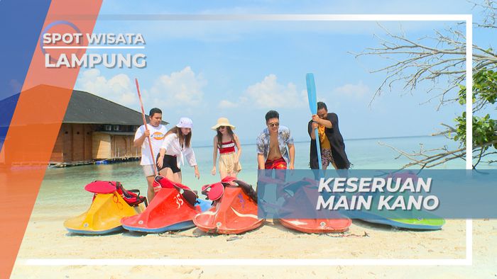 Tegal Mas Island, Seru-seruan Habiskan Waktu Bermain Kano, Lampung