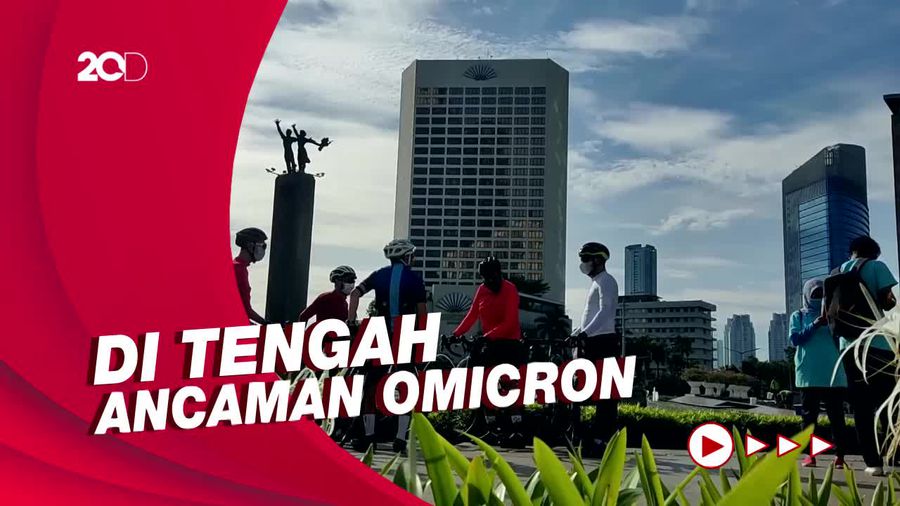 Alasan Warga Pilih Berolahraga di Bundaran HI Walau Omicron Mengintai! 