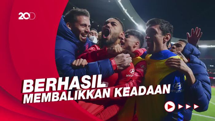 Gokil! Atletico Madrid Comeback di Menit Akhir
