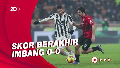 Duel Milan Vs Juventus Berakhir dengan Skor Kacamata