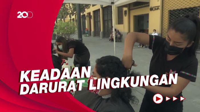 Ratusan Warga Peru Sumbangkan Rambut Demi Selamatkan Lingkungan