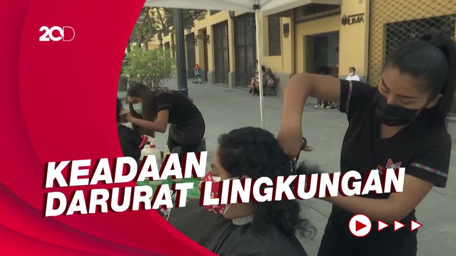 Ratusan Warga Peru Sumbangkan Rambut Demi Selamatkan Lingkungan