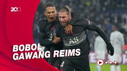 Sergio Ramos Cetak Gol Perdana untuk PSG