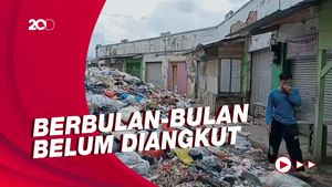 Penampakan Gunungan Sampah di Pasar Sehat Cileunyi, 6 Bulan Diabaikan