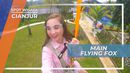 Meluncur Seru Melihat Pemandangan Taman Wisata dari Atas Flying Fox, Cianjur