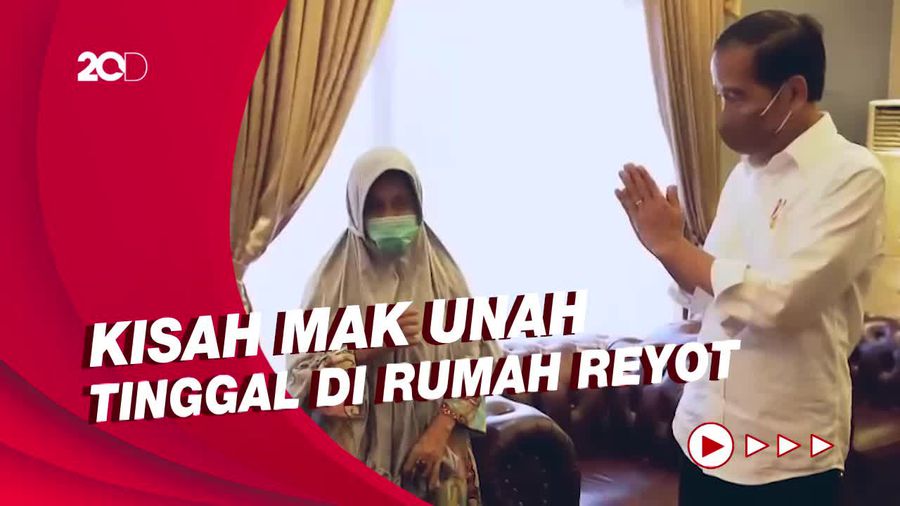 Momen Jokowi Bertemu Mak Unah dan Janjikan Berikan Rumah