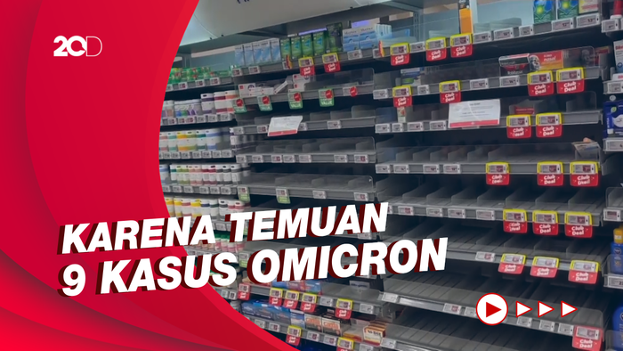 Imbas Selandia Baru Lakukan Pembatasan, Banyak Rak Supermarket Kosong