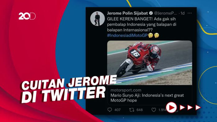 Teguran Sean Gelael ke Jerome Polin Gara-gara Cuitan di Twitter