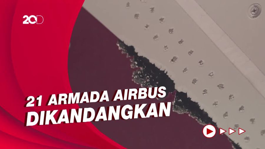 Melihat Kondisi Kerusakan Serius Pesawat Airbus A350 Qatar Airways