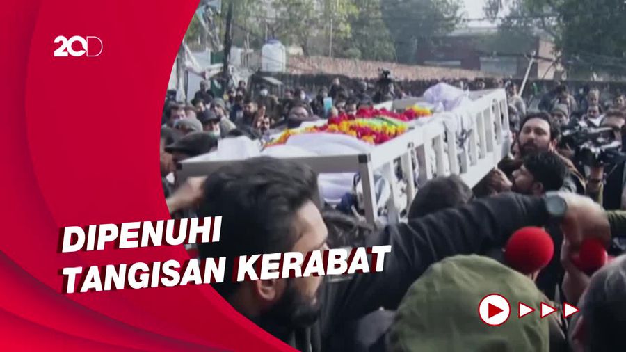 Momen Pemakaman Jurnalis Pakistan yang Tewas Ditembak