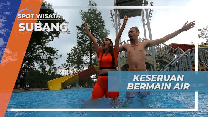 Serunya Basah-Basahan di Seluncur Raksasa Taman Air Ciater Jawa Barat