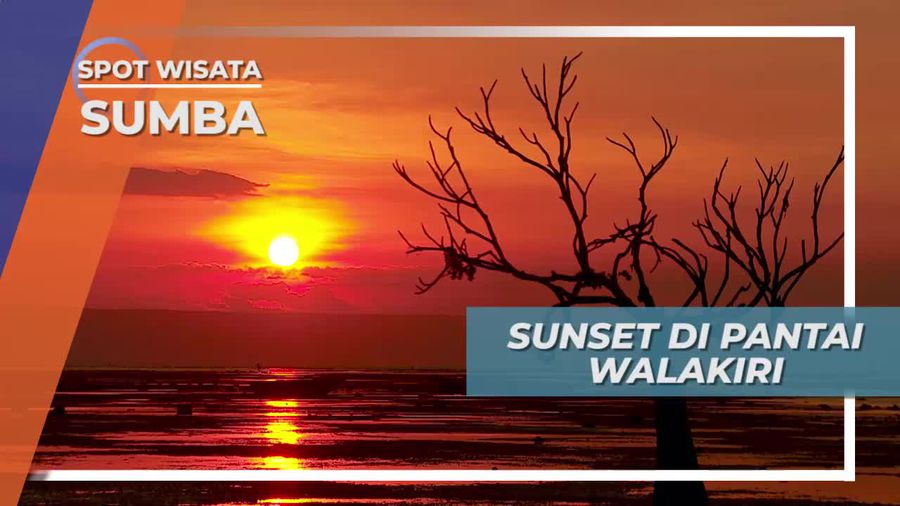 Senja Indah di Pantai Walakiri, Sumba