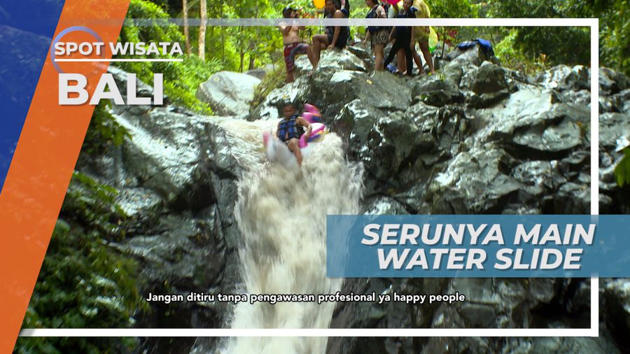 Hanya Untuk Yang Profesional, Serunya Seluncur Air Alami di Aling-Aling Buleleng Bali