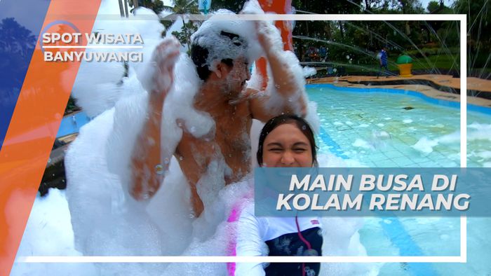 Bermain Busa Sambil Main Air di Umbul Bening, Banyuwangi