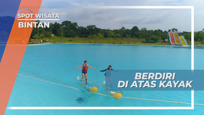 Serunya Bermain Kano di Kolam Renang Terbesar se-Asia Tenggara, Bintan