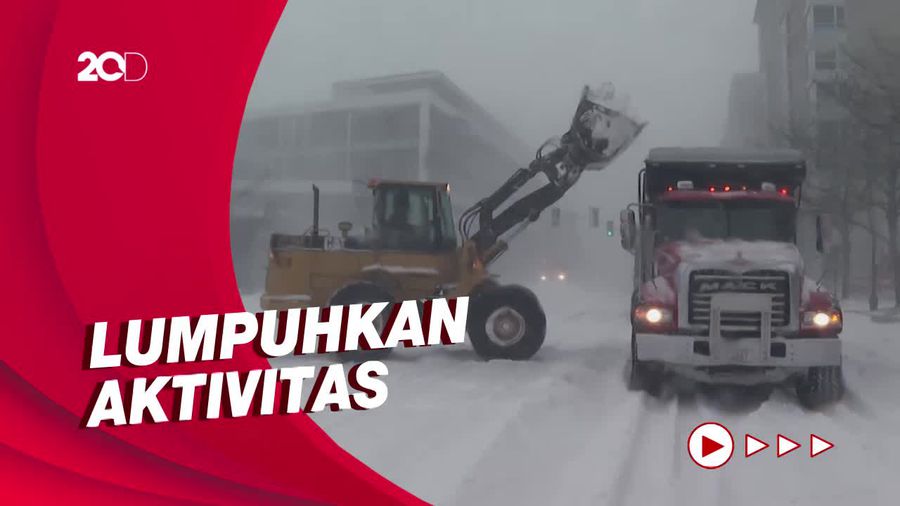 Badai Salju dan Angin Kencang Amuk Amerika Serikat