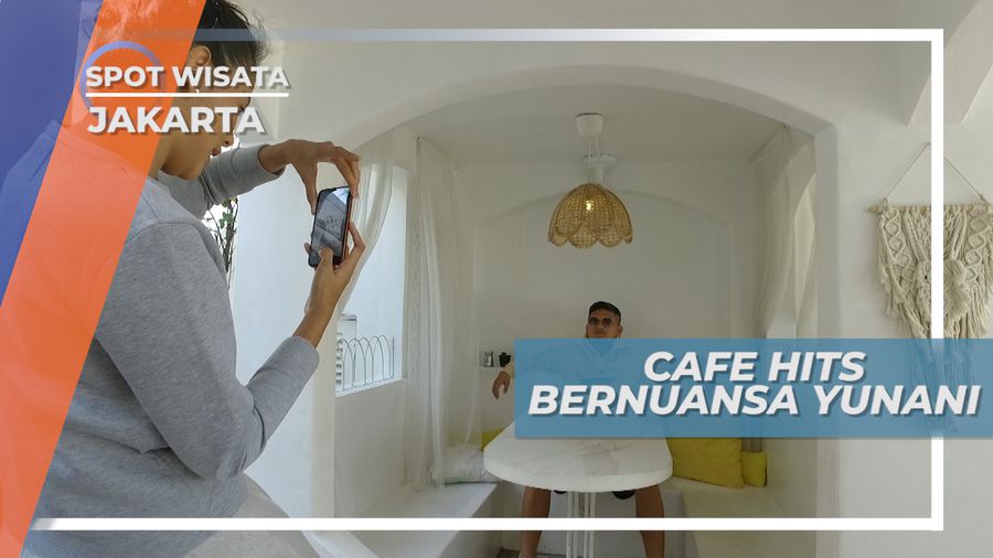 Cafe Hits Bernuansa Santorini Yunani, di Pantai Indah Kapuk Jakarta