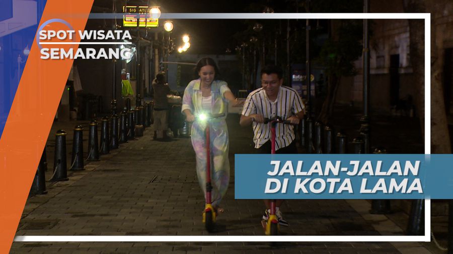 Jalan-jalan Keliling di Kota Lama Semarang Saat Malam Gelap