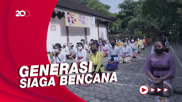 Anak-anak di Bali Dilatih Kesiapsiagaan Bencana Sejak Dini