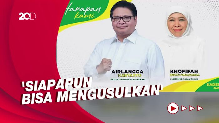 Muncul Baliho Airlangga-Khofifah di Surabaya, PKB: Memang Ini Musim Kawin
