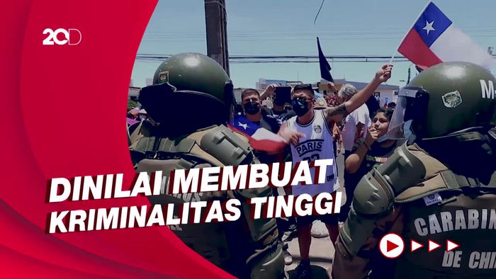 Demo Anti-Imigran di Chile Ricuh, Tenda Penampungan Dirusak