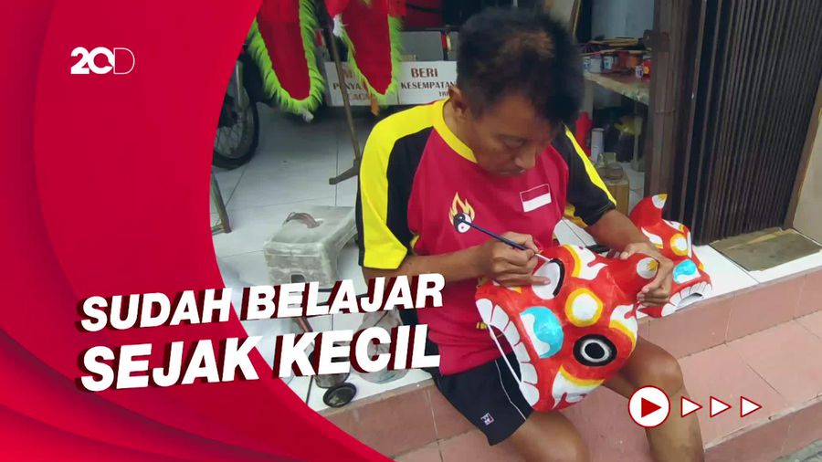 Semangat Difabel di Magelang Produksi Topeng Barongsai