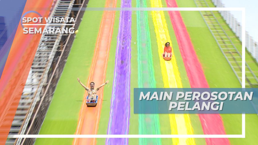 Bermain Perosotan Pelangi di Dusun Semilir Semarang