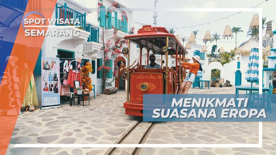 Naik Kereta Berkeliling Kawasan Wisata Dengan Suasana Eropa di Semarang